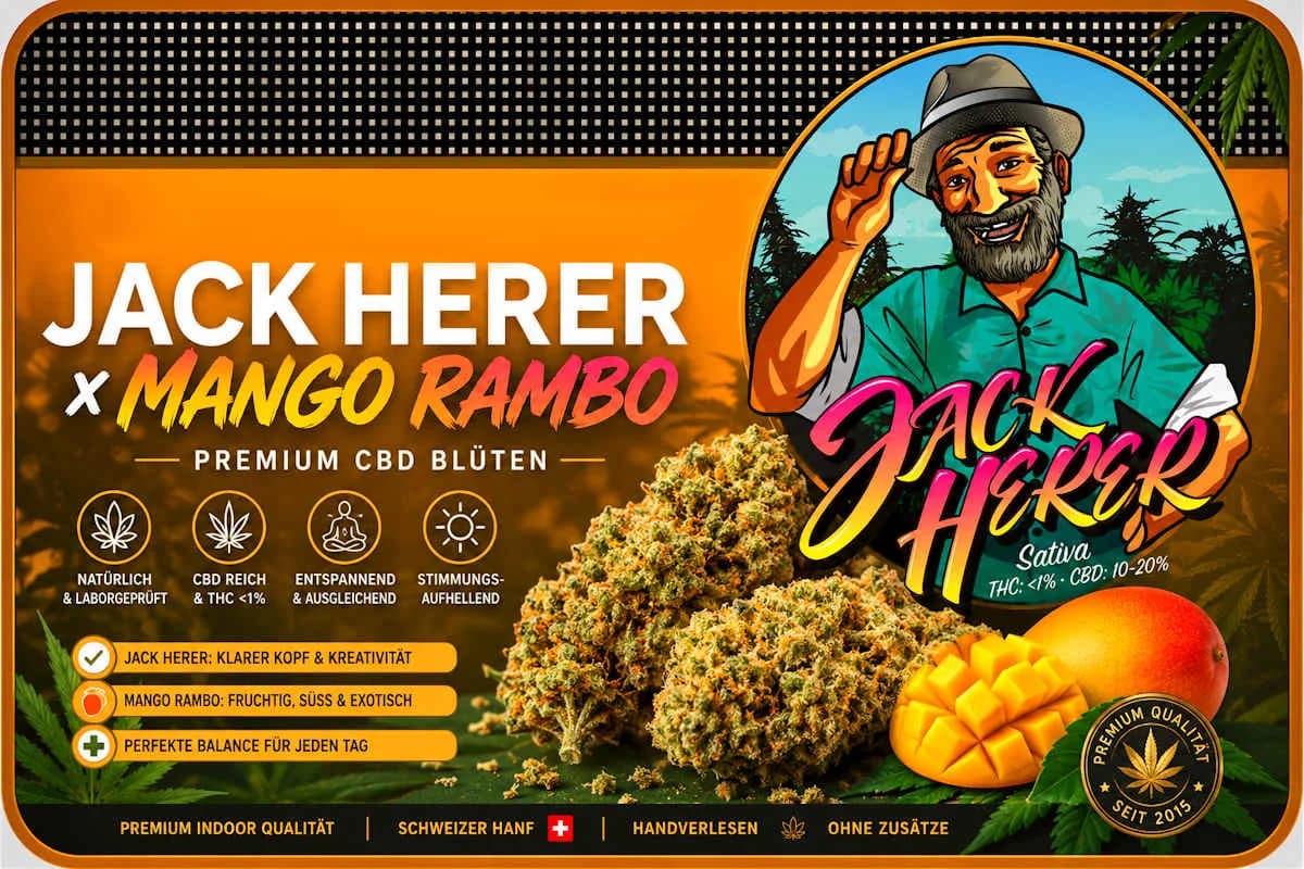 Jack Herer CBD flower – cross of Jack Herer × Mango Rambo – image 1