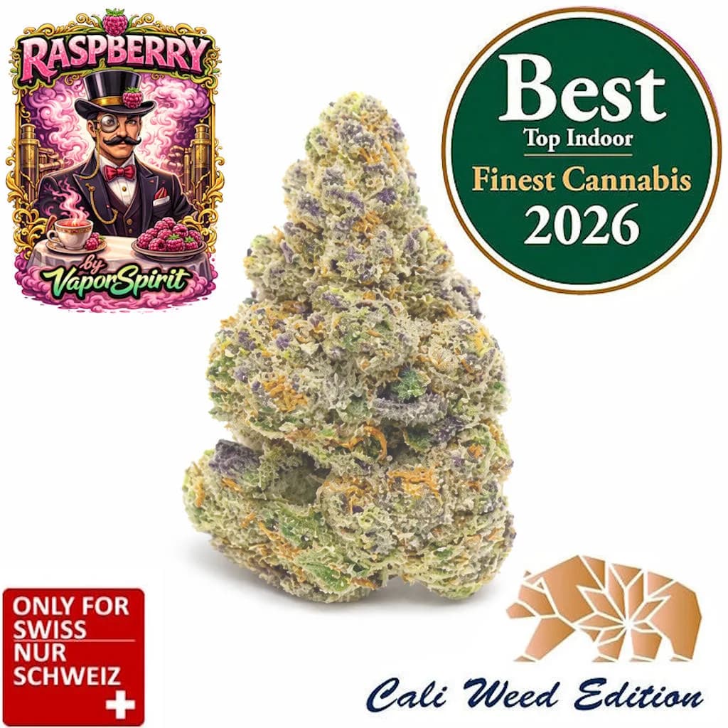 Raspberry CBD flowers from Switzerland