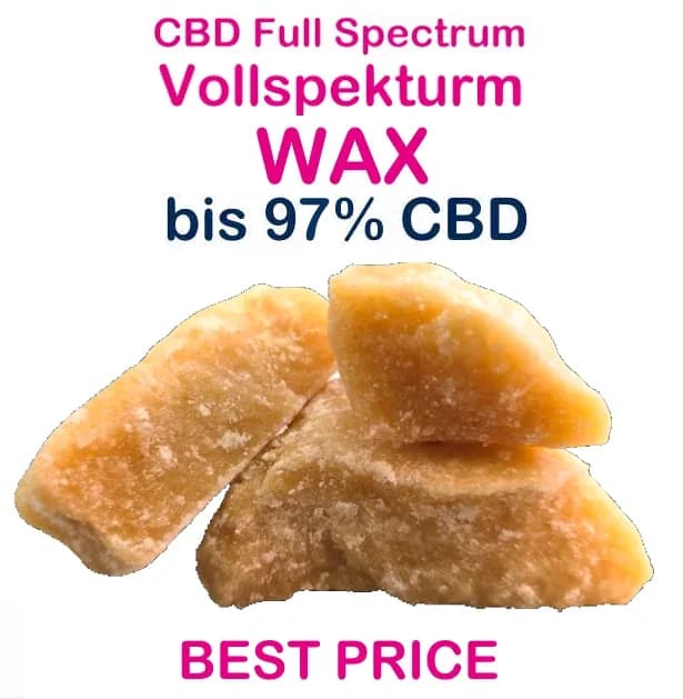 CBD wax 97 % – high-purity cannabidiol concentrate from Switzerland