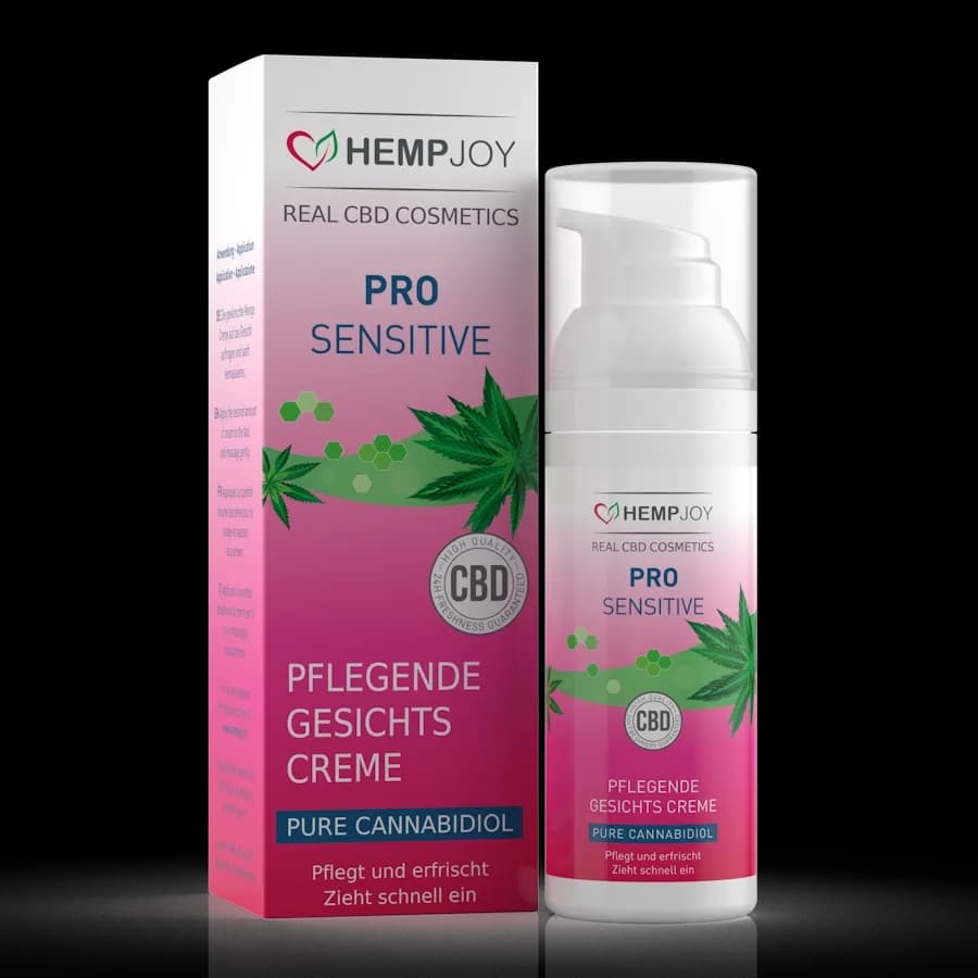 Crema viso al CBD con ingredienti naturali