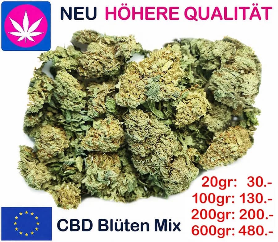 Acheter un mix de fleurs CBD à petit prix – fleurs de chanvre suisses de haute qualité à teneur élevée en CBD