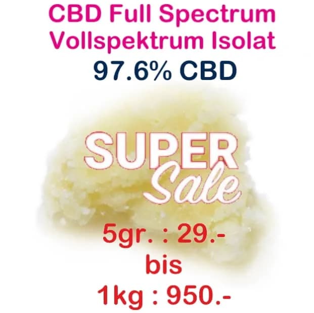 CBD full spectrum isolate 97,6% with Jack Herer terpenes