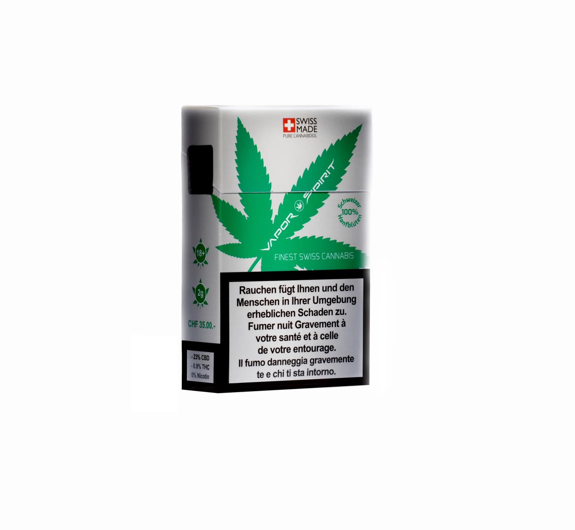 Cigarettes as a nicotine replacement without additives